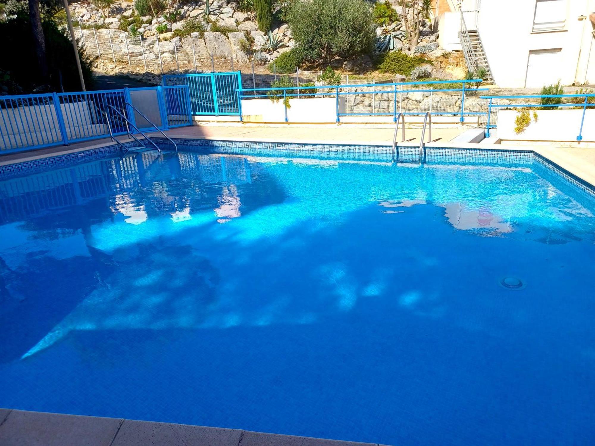 Plain-Pied Jardin 6 Personnes Clim Vue Mer Parking Wifi Terrasse Piscine Dans La Residence Saint-Pierre-la-Mer  المظهر الخارجي الصورة